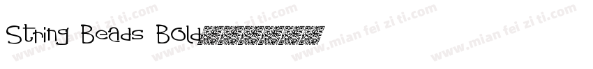 String Beads Bold字体转换